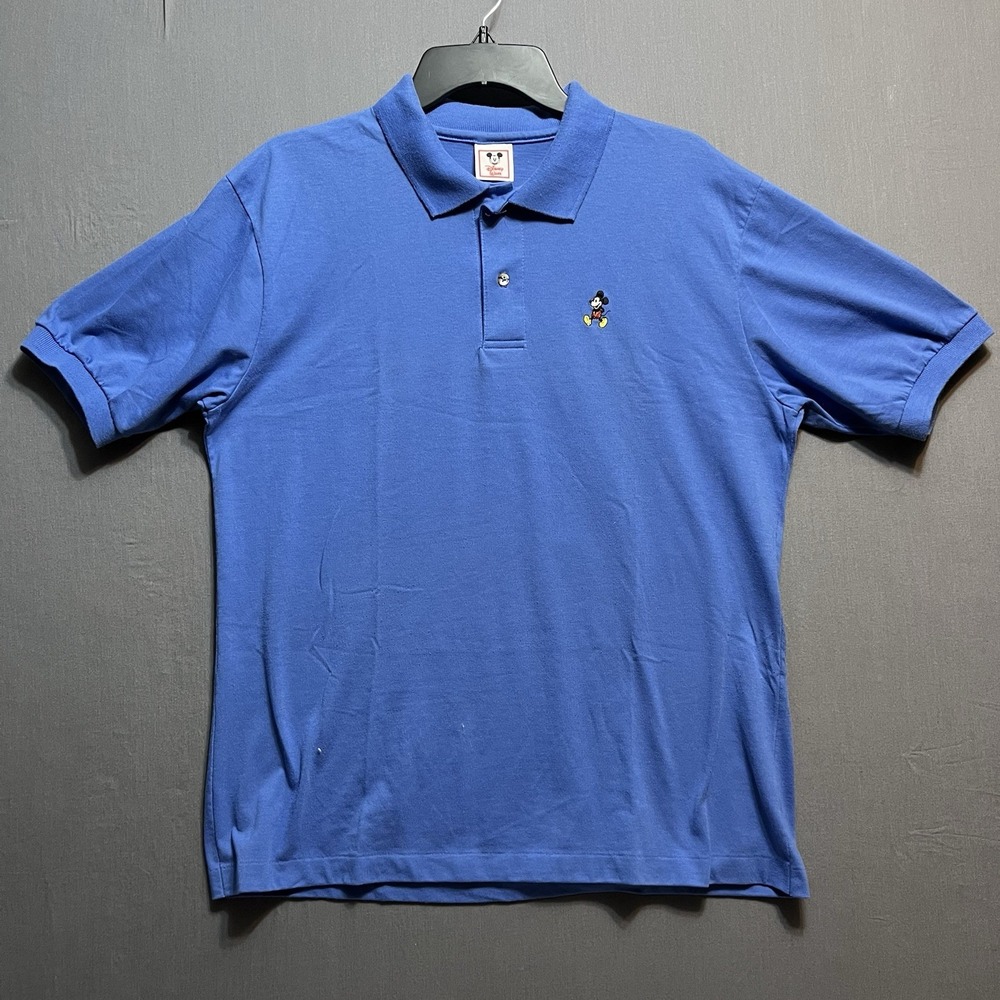 Disney Wear Polo Shirt Men XL Vintage 90s Single Stitch Mickey Mouse Made in USA